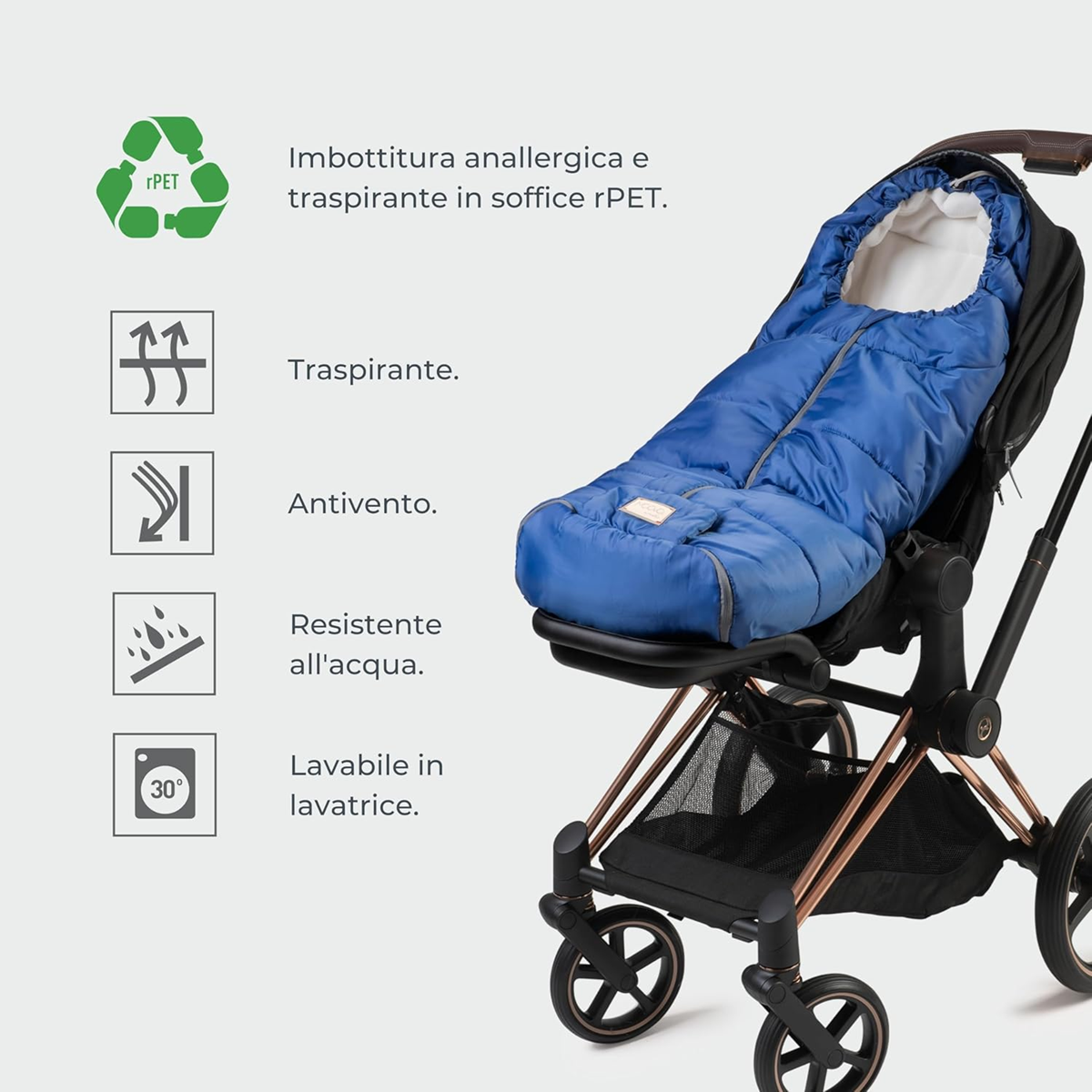 MOOVO NUVITA uniwersalny śpiworek do wózków 6-36 msc