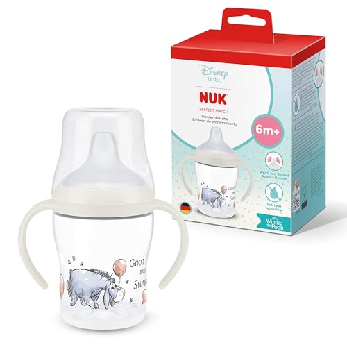 NUK Perfect Match Learner kubek 150 ml 6m+ Disney Kłapouchy, kubek treningowy z uchwytami