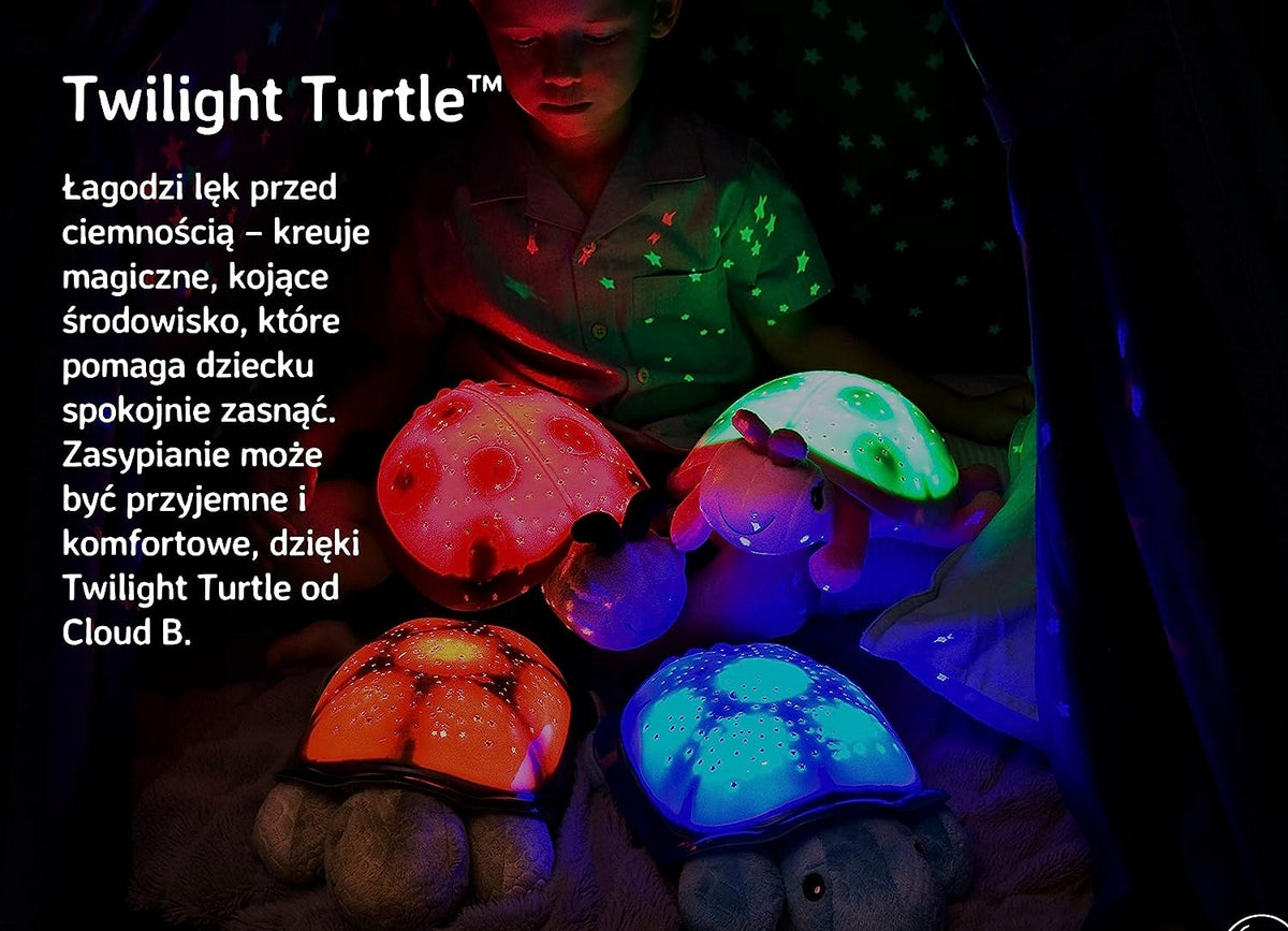 CLOUD B Twilight Turtle nočná lampička, projektor hviezd 17 x 30 cm