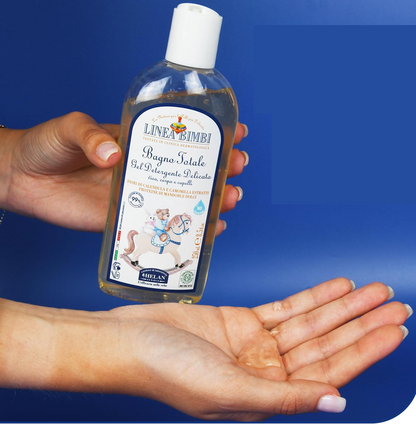 HELAN Linea Bimbi gél na kúpanie a šampón s mandľovými bielkovinami 250 ml 0+