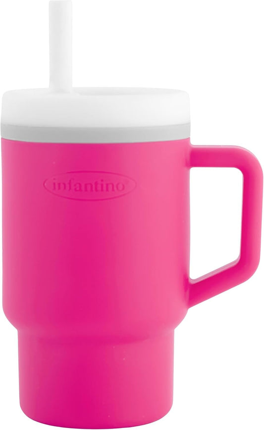 INFANTINO My 1st Tumbler silikónový hrnček s náustkom proti vyliatiu 266 ml 6 m+
