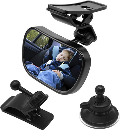 BABY VIEW MIRROR 2v1 spätné zrkadlo do auta na sledovanie dieťaťa 5,5 x 8,8 cm