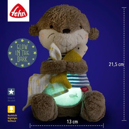 Fehn Otter lampka nocna i przytulanka