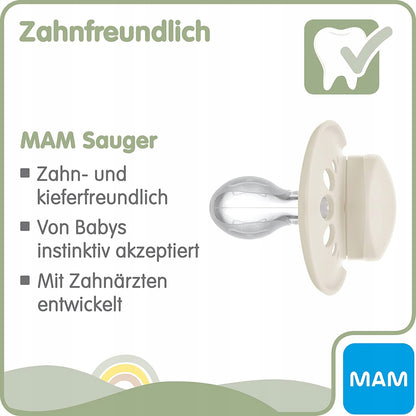 MAM ORIGINAL PURE pacifier x2 0–6m
