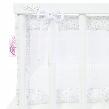 BABYBAY ochraniacz do łóżeczka 200x24, przewiewny ochraniacz siatkowy do łóżeczka niemowlęcia