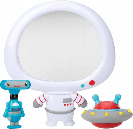 NUBY miroir avec ventouse + 2 jouets de bain