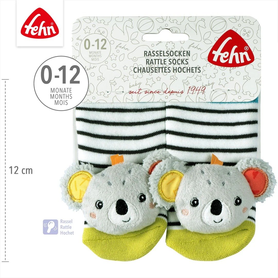 Fehn Koala skarpetki z grzechotką – nowy – zdjęcie 7