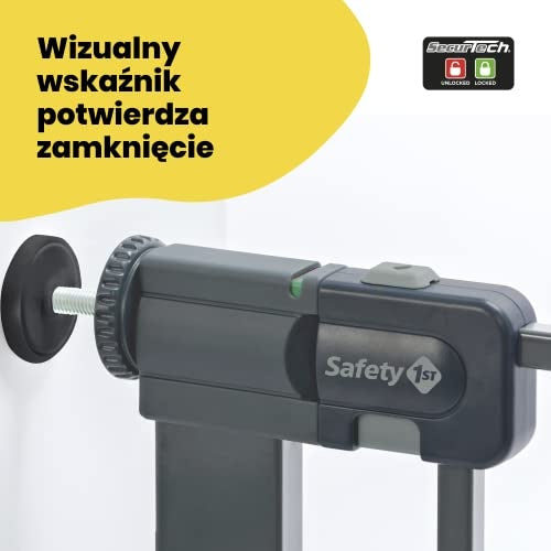 Safety 1st Easy Close Metal bramka rozporowa 73-80 cm czarna