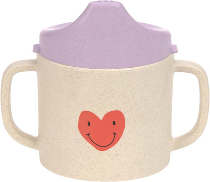 LASSIG Sippy Cup Happy Rascals Heart pohárik s náustkom 150 ml 6 m+