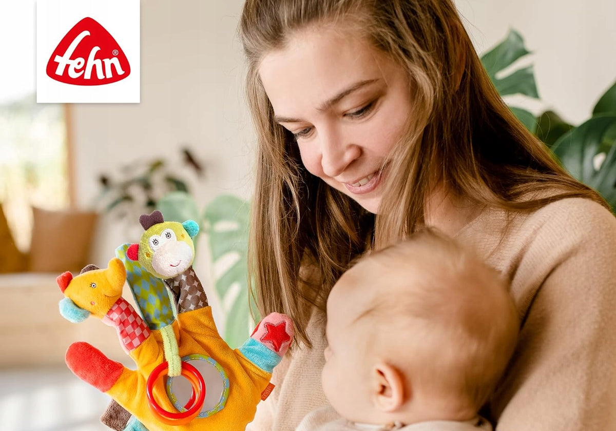 Fehn Safari pacynka sensoryczna z grzechotką - zdjęcie 2