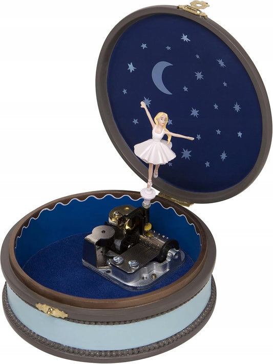 TROUSSELIER Ballerina-Spieldose in einer Metallschatulle SCHWANENSEE