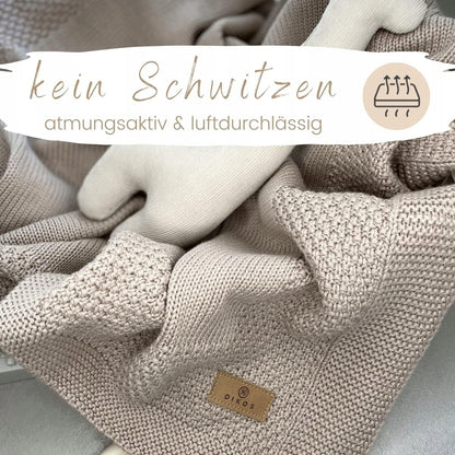 High-quality organic quality certified by GOTS: this baby blanket is GOTS-certified and made of 100% organic