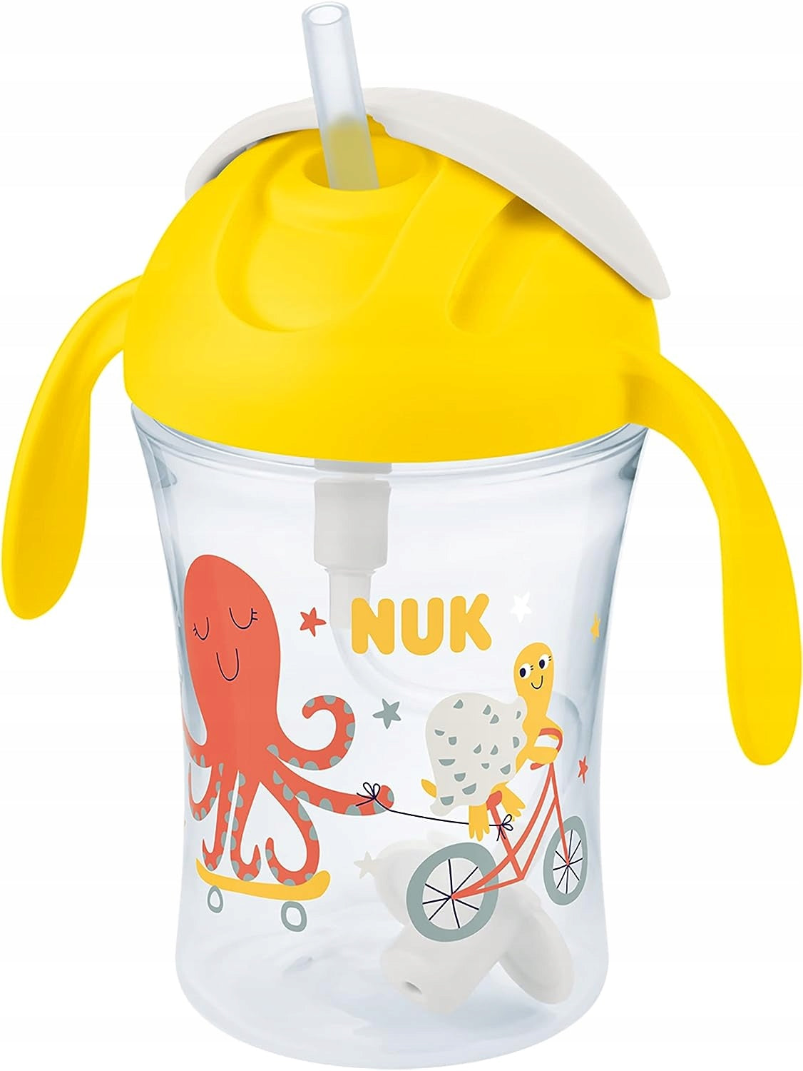 NUK Motion Cup nekvapkáci s flexibilnou slamkou 8 m+