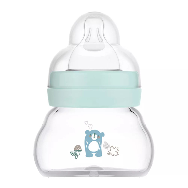 MAM Feel Good sklenená fľaša 90 ml 0 m+ cumlík 1