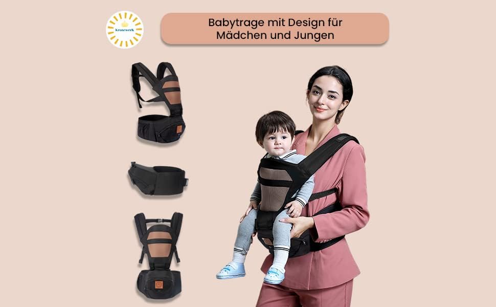 KRONEWERK ergonomický nosič s bedrovým pásom 6v1