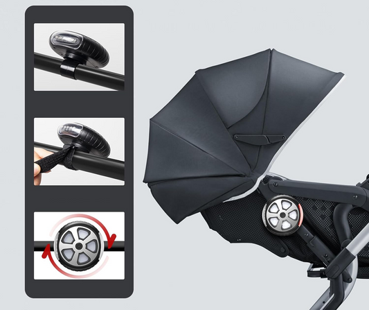 AIWORTHY IP65 vodotěsná lampička na kočárek 8 cm 1 kus