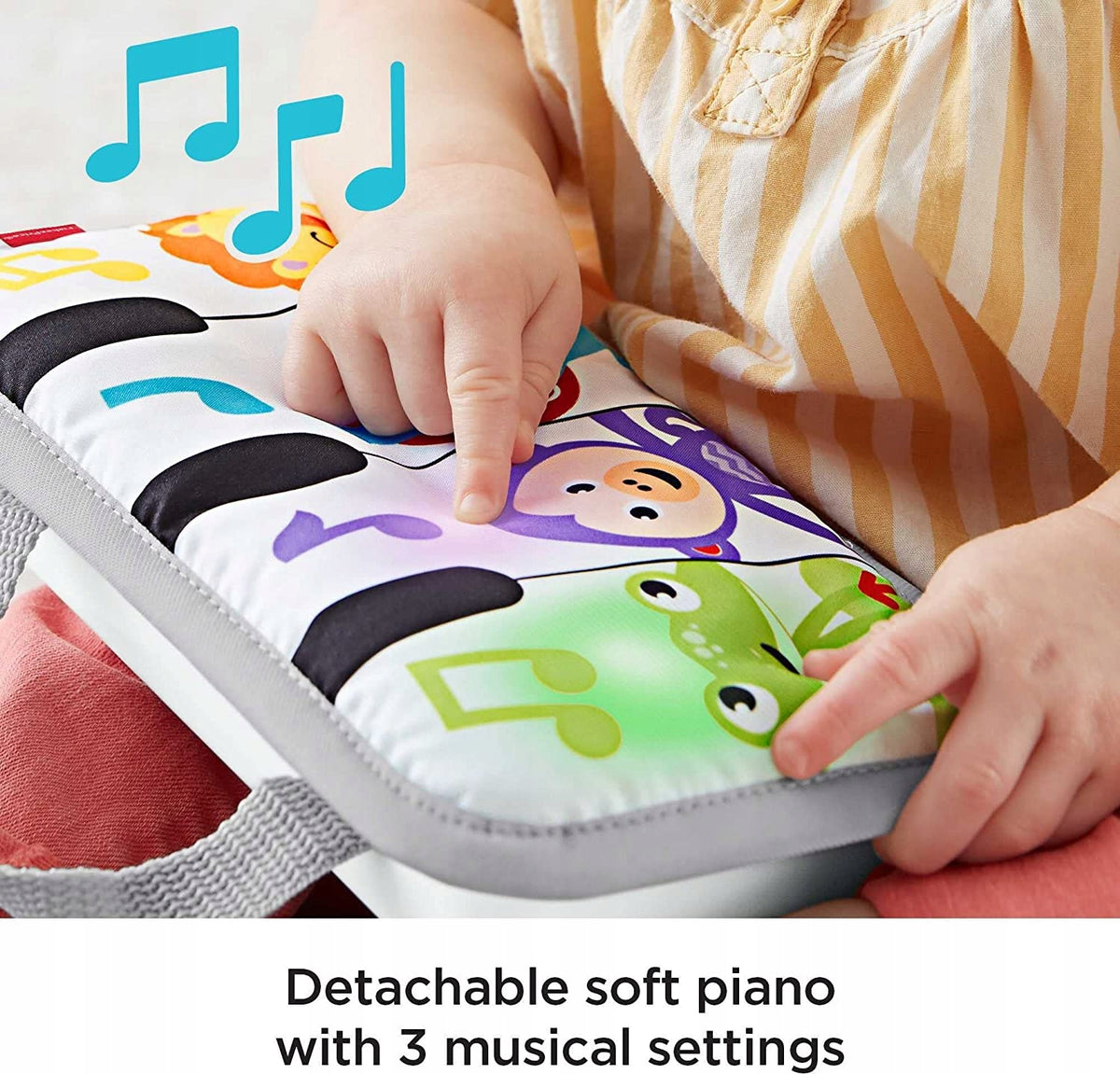 FISHER-PRICE vankúš na hranie na brušku PIANO