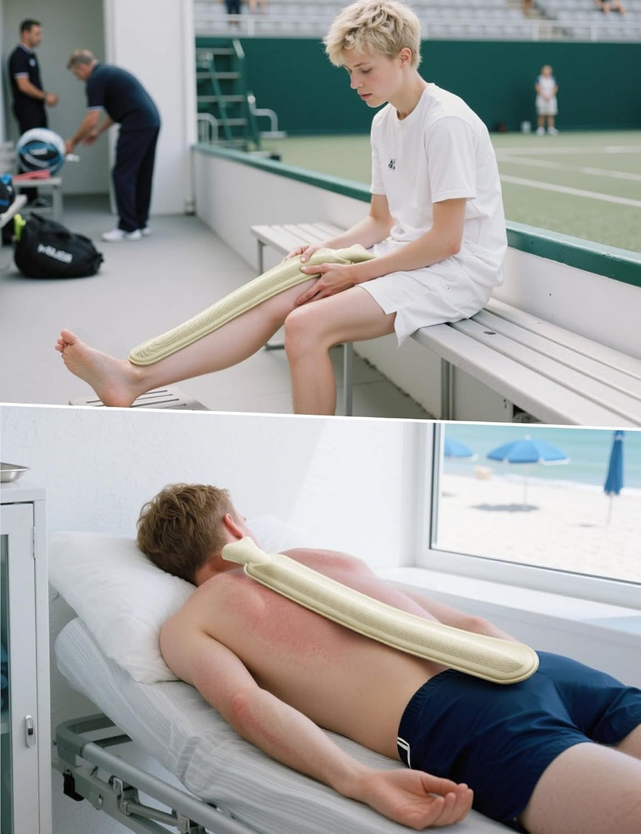 HOMEALEXA gumený termofor na vodu 2 litre + mäkký obal 72 cm