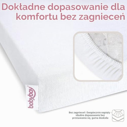 BABYBAY Deluxe Organic plachta 89x50 cm biela