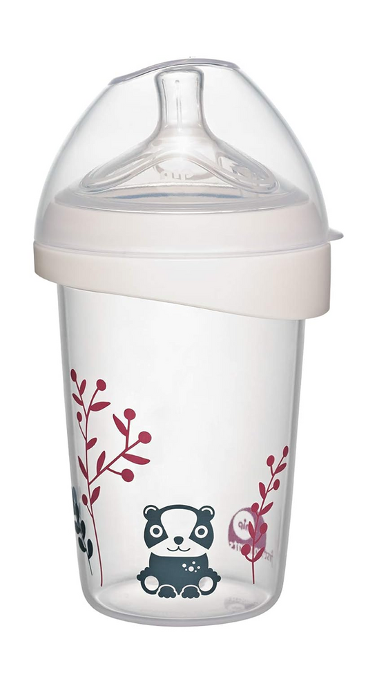 NIP First Moment fľaša s cumlíkom veľkosť M, stredný prietok, 270 ml ACTIFLEX