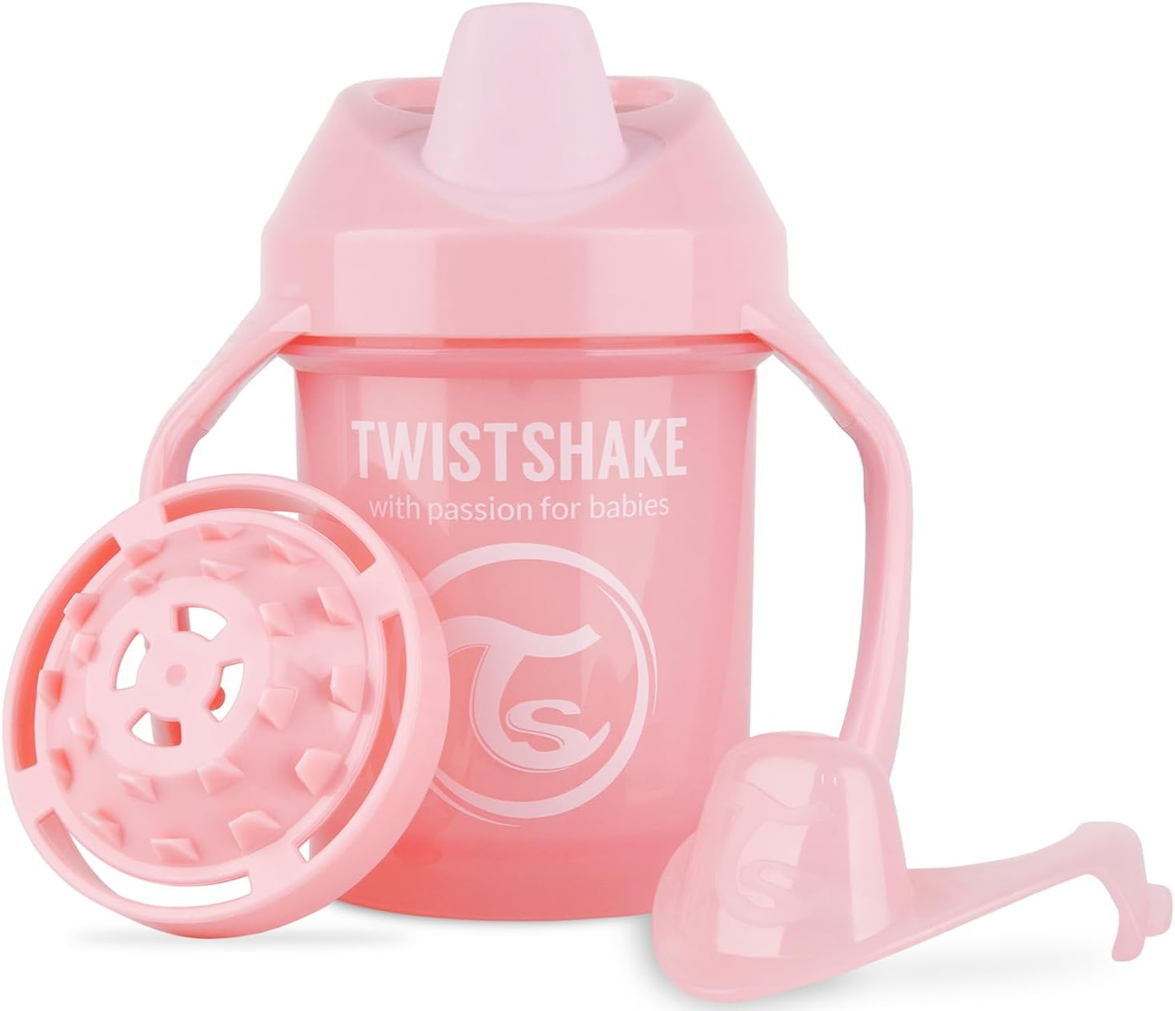 TWISTSHAKE Mini Cup nerozlievací pohár s náustkom a mixérom 230 ml 4 m+