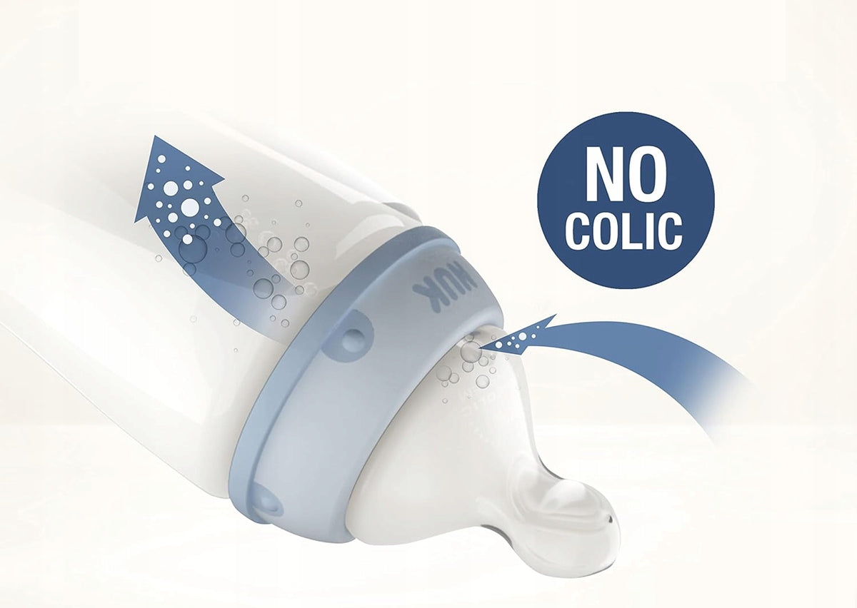 NUK First Choice+ 0-6 m FĽAŠA 300 ml indikátor teploty MEDVEDÍK PU