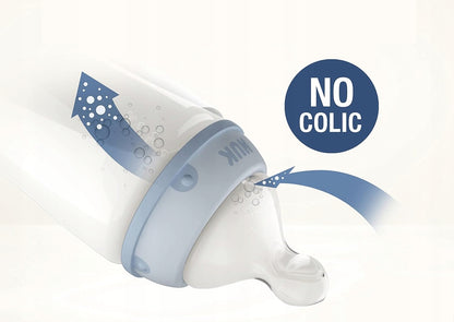 NUK First Choice+ 0-6 m FĽAŠA 300 ml indikátor teploty MEDVEDÍK PU