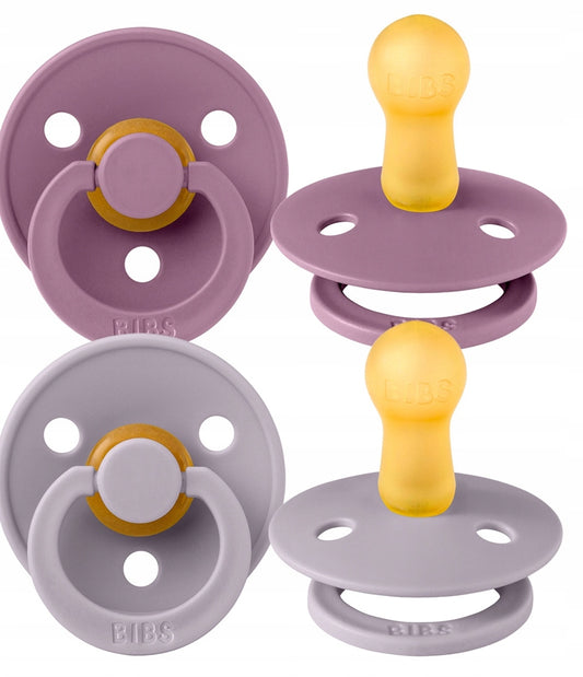 BIBS COLOUR smoczki uspokajające 2pack kauczuk 0-6msc