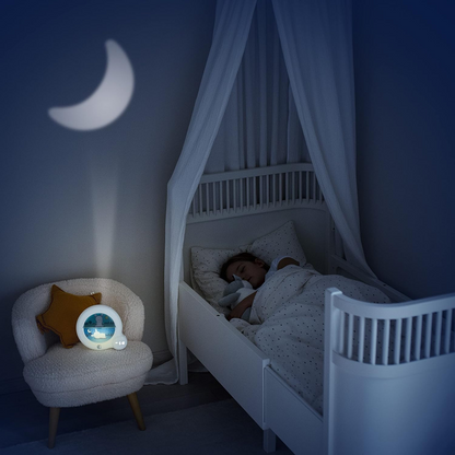 PABOBO Kid Sleep Essential 3v1 tréningový budík, hodiny a nočné svetlo 18 x 20 cm