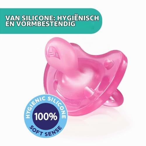 Chicco Physioforma Soft silikónový cumlík ružový 0-6m