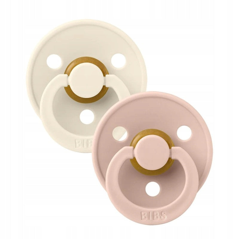BIBS COLOUR upokojujúce cumlíky 2-pack kaučukové 6 mes.+