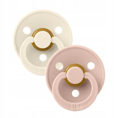 BIBS COLOUR upokojujúce cumlíky 2-pack kaučukové 6 mes.+