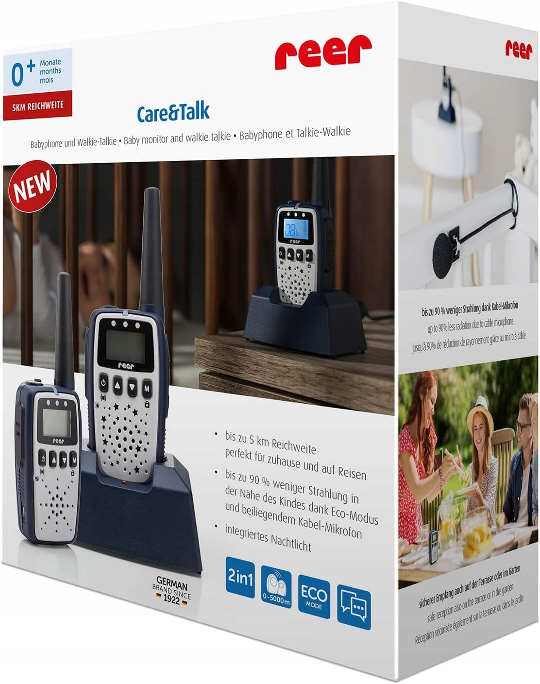 REER Care&Talk 2v1 elektronická pestúnka a vysielačka s dosahom 5 km
