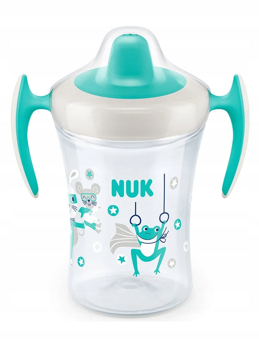 NUK Trainer Cup ΠΟΤΗΡΑΚΙ ΜΕ ΛΑΒΕΣ κατά των διαρροών χελώνες 6 m+ 230 ml