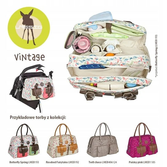 LASSIG Vintage Metro Bag taška na plienky a doplnky + príslušenstvo