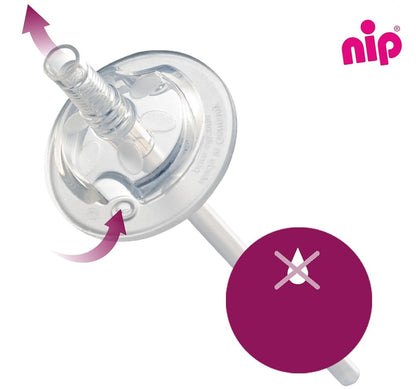 NIP Straw Cup nepriepustný pohár so slamkou 330 ml 12 m+ ŽIRAFY