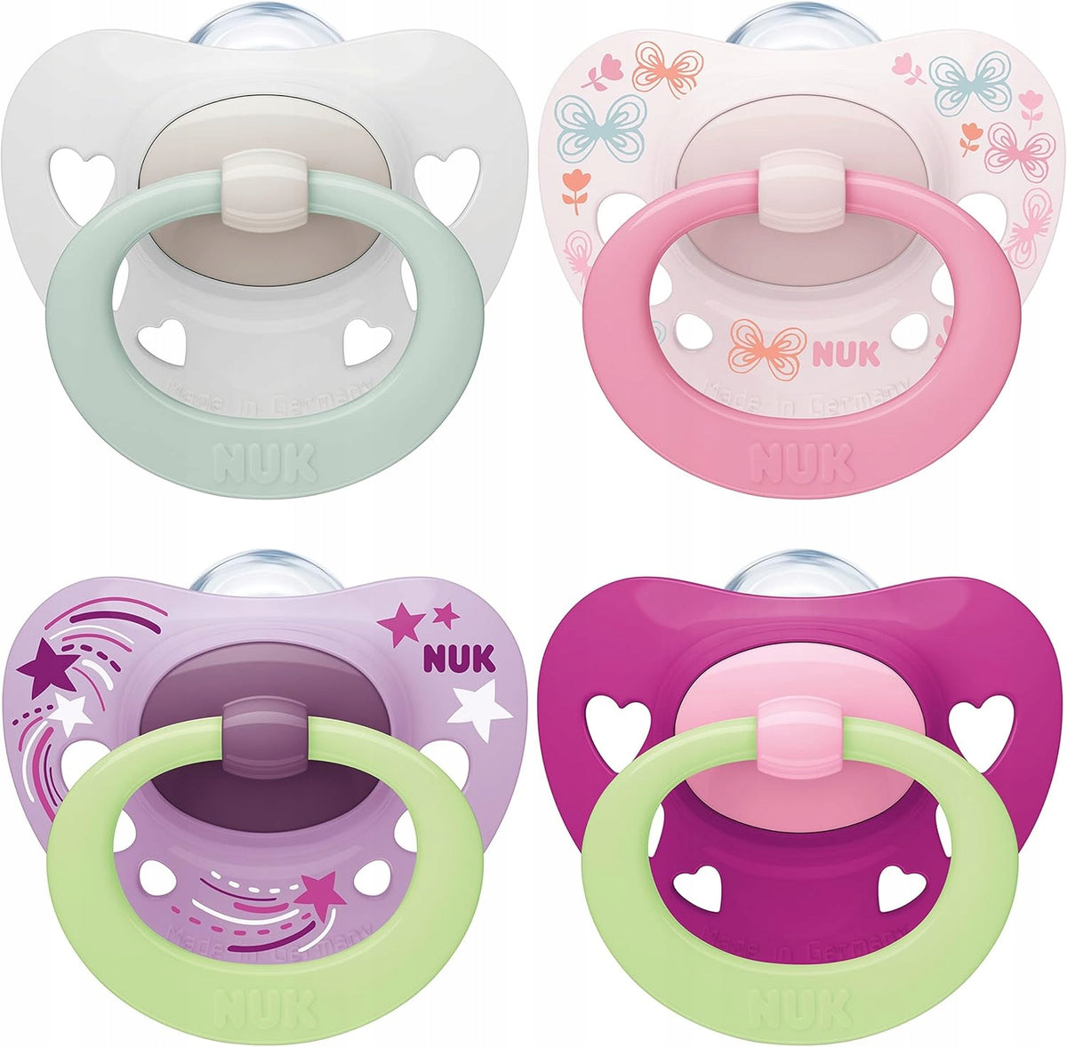 NUK SIGNATURE Day&Night cumlík x4 0–6 mesiacov
