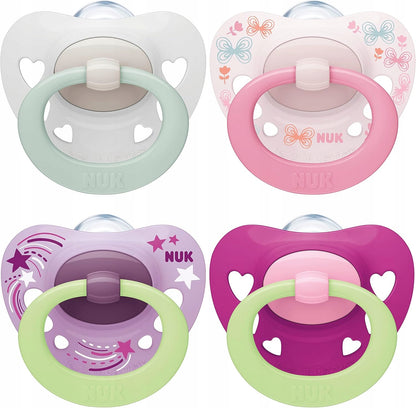NUK SIGNATURE Day&Night cumlík x4 0–6 mesiacov