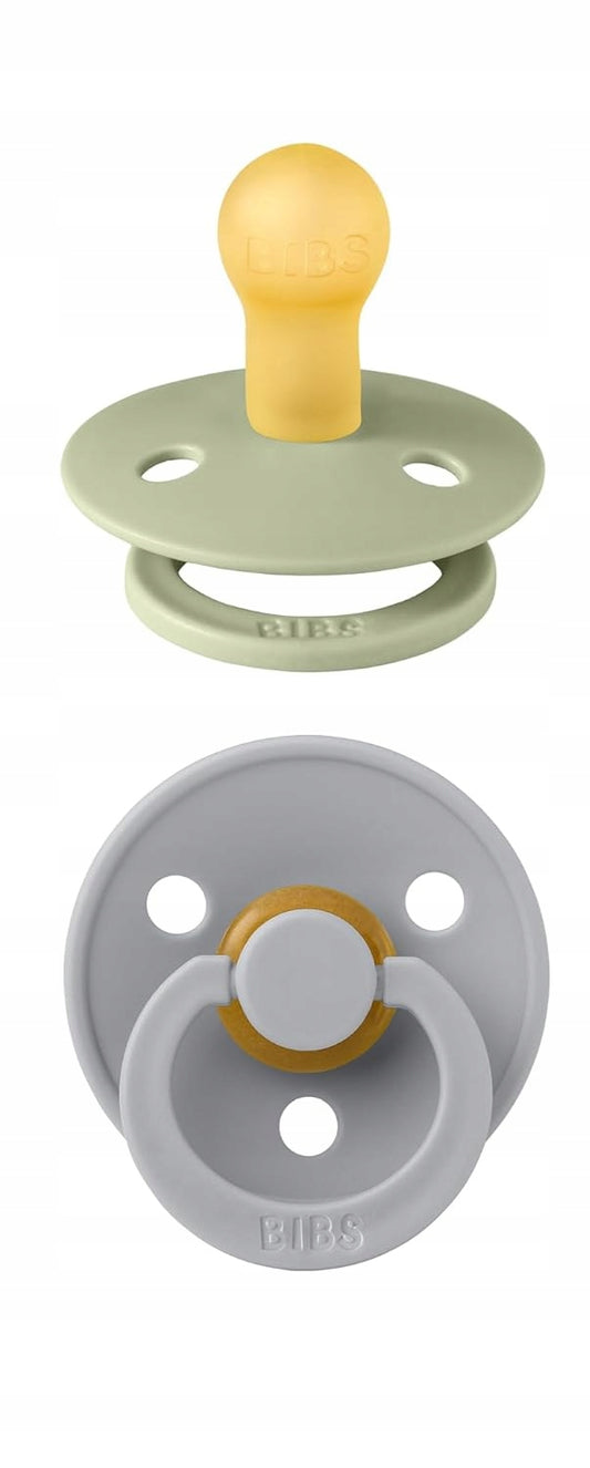 BIBS COLOUR smoczki uspokajające 2pack kauczuk 0-6 msc