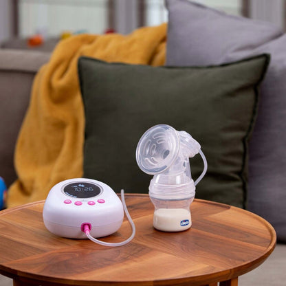 CHICCO Naturally elektrická odsávačka mlieka ružová