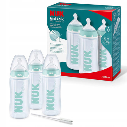 NUK ANTI-COLIC Professional fľaše 3x 300 ml 0-6