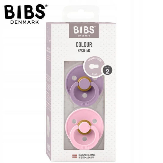 BIBS COLOUR smoczki uspokajające 2pack kauczuk 6msc+