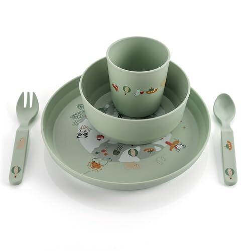 REER Little Explorer súprava riadu x5 bez BPA