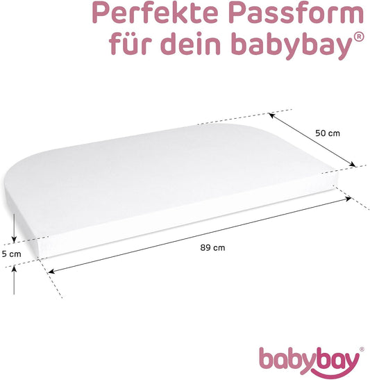 BABYBAY napínacia plachta z džerseja DELUXE 89x50 cm