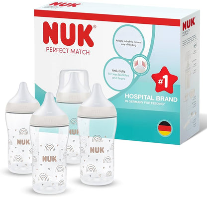 NUK Perfect Match Anti-Kolik-Flaschen 260 ml 3m+ x4