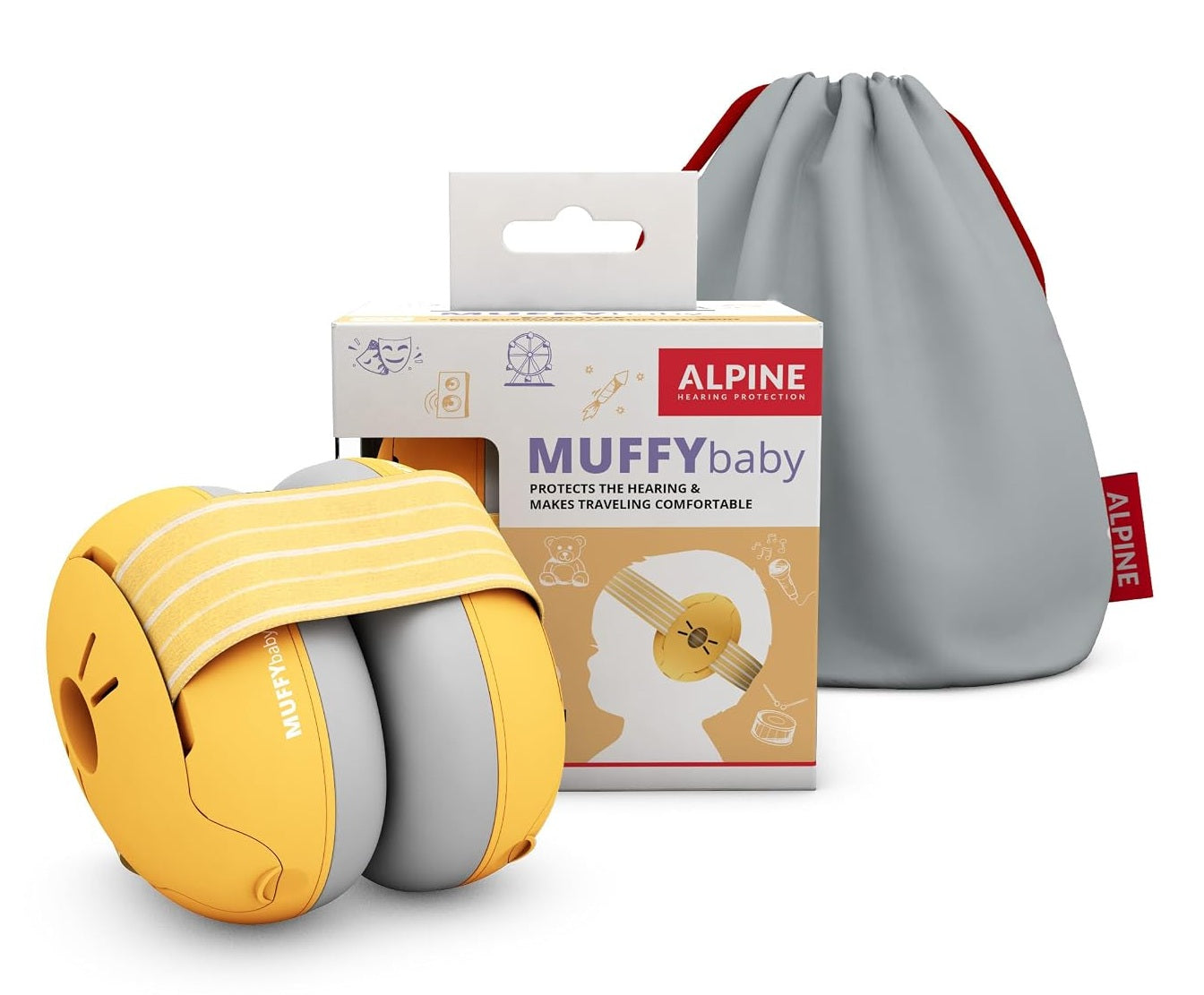 ALPINE Muffy Baby căști de protecție pentru copii 0–36 luni 23 dB