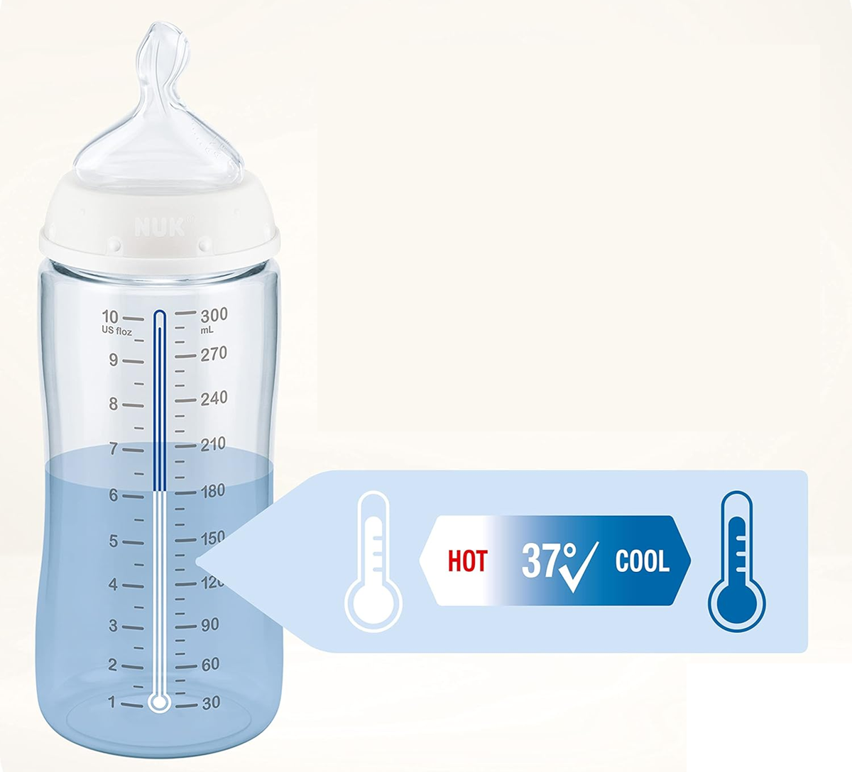 NUK First Choice+ štartovacia súprava 4 fľaše + organizačný košík 0-6 m