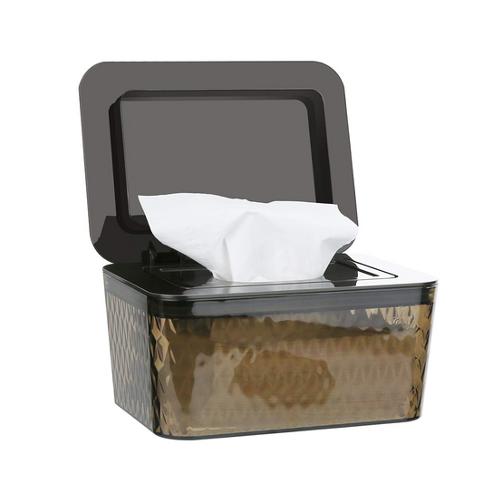 WHCHIY nádobka na vlhčené obrúsky s tesnením a vekom 12,5 x 17,5 x 9,5 cm