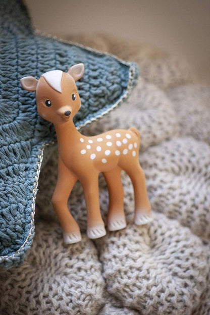 SOPHIE la GIRAFE kaučukové hryzadlo s píšťalkou 15,5 cm SRNČEK FANFAN