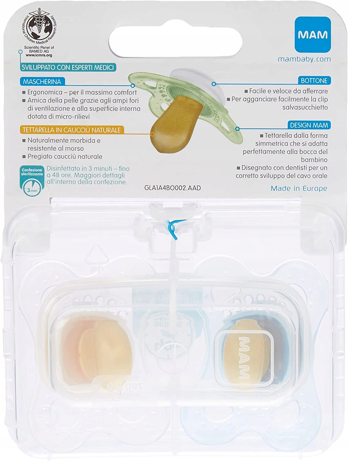 MAM ORIGINAL soother x2, storage and sterilisation box